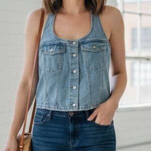 UNIVERSAL THREAD Women’s Denim Halter Top